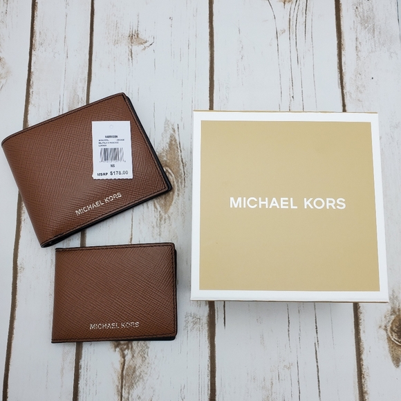 Michael Kors Men Wallet Harrison Billfold In Brown - Picture 5 of 5